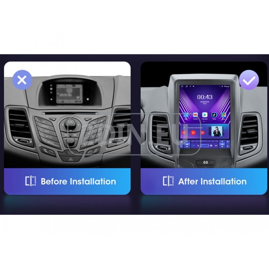 FORD Fiesta - 9.7" ВЕРТИКАЛНА МУЛТИМЕДИЯ / Навигация android 16